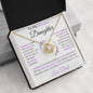To My Precious Daughter | Love Knot Necklace | Love Dad