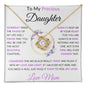 To My Precious Daughter | Love Knot Necklace | Love Mom