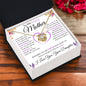 To My Loving Mother | Love Knot Necklace | Love Your Daughter - The Sweetest Gift