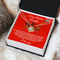 Merry Christmas Daughter | This Christmas | Love Knot Necklace (Yellow & White Gold Variants)