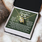 To My Beautiful Daughter | Incredible Uniqueness | Love Knot Necklace (Yellow & White Gold Variants)
