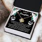 To My Daughter | The Rainbow | Love Knot Necklace (Yellow & White Gold Variants)