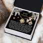 To My Daughter | Prouder Of You | Love Knot Necklace (Yellow & White Gold Variants)