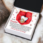 To My Daughter | In My Heart | Love Knot Necklace (Yellow & White Gold Variants)