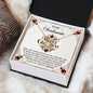 To My Soulmate | I Found You | Love Knot Necklace (Yellow & White Gold Variants)