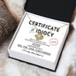 I'm Sorry | Certificate Of Idiocy | Love Knot Necklace