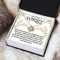I'm Truly Sorry | It Hurts Me | Love Knot Necklace