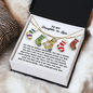 To My Daughter-in-Law | A Gift | Love Knot Necklace (Yellow & White Gold Variants)