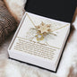 To My Daughter | You Can Go | Love Knot Necklace (Yellow & White Gold Variants)