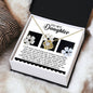 To My Daughter | Loudest Cheerleader | Love Knot Necklace