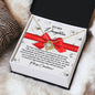 To My Daughter | Special Way | Love Knot Necklace (Yellow & White Gold Variants)