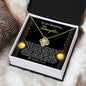 To My Beautiful Daughter | Deep Waters | Love Knot Necklace (Yellow & White Gold Variants)