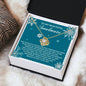 To My Beautiful Soulmate | We Are A Team | Love Knot Necklace (Yellow & White Gold Variants)