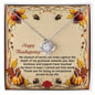 Happy Thanksgiving | I Cannot Put Into Words | Love Knot Necklace (Yellow & White Gold Variants)