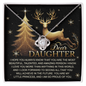 To My Dear Daughter | In This World | Love Knot Necklace (Yellow & White Gold Variants)