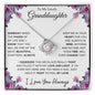 To My Lovely Granddaughter | Someday When... Roses on White | Love Knot Necklace