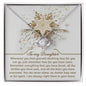 To My Daughter | You Can Go | Love Knot Necklace (Yellow & White Gold Variants)