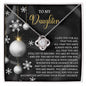 To My Daughter | Pride And Joy | Love Knot Necklace (Yellow & White Gold Variants)