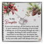 To My Daughter | Need To Do | Love Knot Necklace (Yellow & White Gold Variants)
