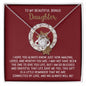 To My Beautiful Bonus Daughter | Always Will Be | Love Knot Necklace