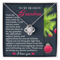 To My Dearest Grandma | Eternal Sunflower | Love Knot Necklace (Yellow & White Gold Variants)