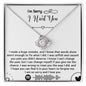 I'm Sorry I Hurt You | You Didn't Deserve | Love Knot Necklace