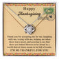 Happy Thanksgiving | Proving To Me | Love Knot Necklace (Yellow & White Gold Variants)