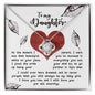 To My Daughter | Smile On Your Face | Love Knot Necklace
