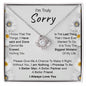 I'm Truly Sorry | Love Knot Necklace