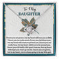 To My Daughter | Go Too Far | Love Knot Necklace