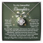 To My Beautiful Daughter | Incredible Uniqueness | Love Knot Necklace (Yellow & White Gold Variants)