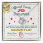 To My Naughty Lister | North Pole | Love Knot Necklace (Yellow & White Gold Variants)