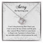 Sorry For Hurting You | I Can't Sleep | Love Knot Necklace