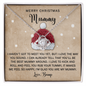 To My Mummy | Rub Your Tummy | Love Knot Necklace (Yellow & White Gold Variants)