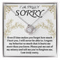 I'm Truly Sorry | It Hurts Me | Love Knot Necklace