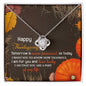 Happy Thanksgiving | How Lucky I Am | Love Knot Necklace (Yellow & White Gold Variants)