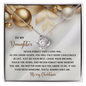 To My Daughter | How Worthy | Love Knot Necklace (Yellow & White Gold Variants)