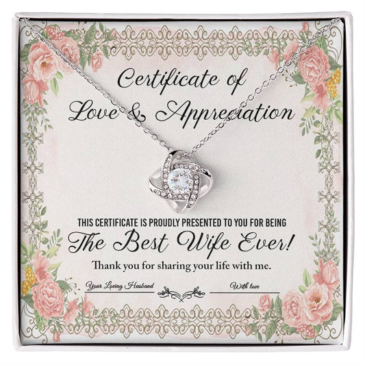 Wife | Love & Appreciation | Love Knot Necklace