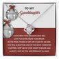 To My Granddaughter | To An End | Love Knot Necklace (Yellow & White Gold Variants)