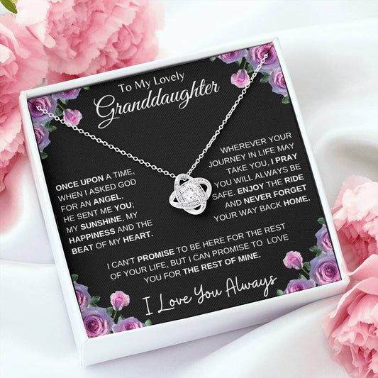 To My Lovely Granddaughter | My Sunshine | Love Knot Necklace