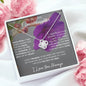 To My Lovely Granddaughter | My Sunshine... Violet | Love Knot Necklace