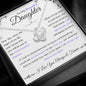 Stunning Daughter Gift | "My Last Breath" | White Gold Love Knot Necklace