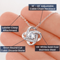 To My Precious Daughter | Love Knot Necklace | Love Mom and Dad