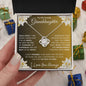 To My Lovely Granddaughter | My Sunshine... Lilies on Gold | Love Knot Necklace