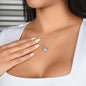 To My Granddaughter | Grows Bigger | Love Knot Necklace (Yellow & White Gold Variants)