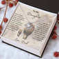 To My Daughter | This Old Lion Will Always Have Your Back | Love Dad | Love Knot Necklace