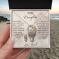 To My Daughter | This Old Lion Will Always Have Your Back | Love Dad | Love Knot Necklace