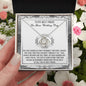 Best Friend | An Incredible Person | Love Knot Necklace