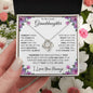 To My Lovely Granddaughter | Someday When... Roses on White | Love Knot Necklace