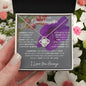 To My Lovely Granddaughter | Someday When... Violet | Love Knot Necklace